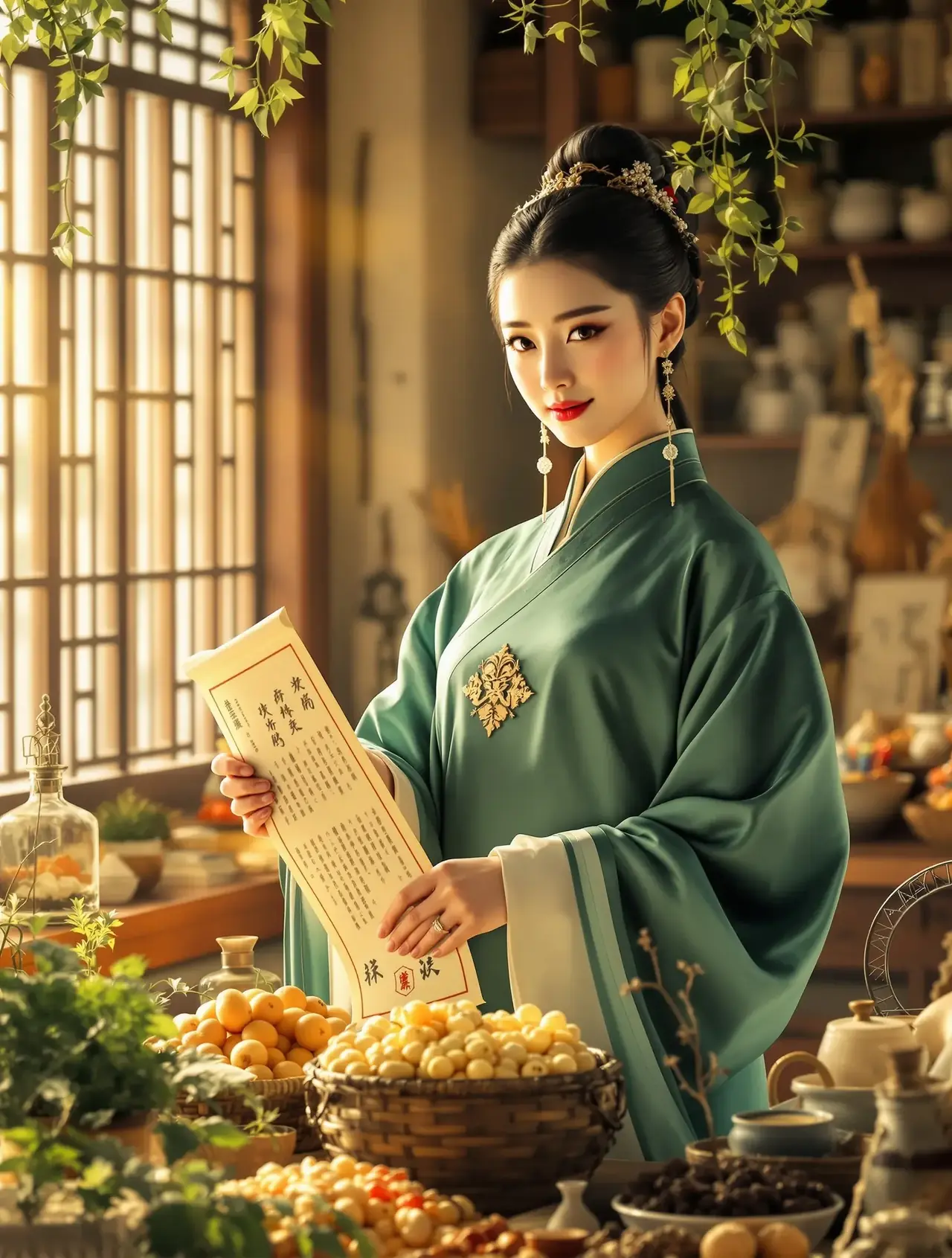 短剧《后宫第一药女》古装题材封面海报