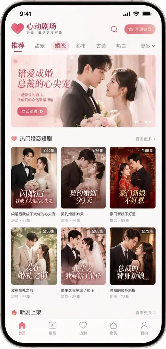 青柠短剧 APP - 先婚后爱短剧免费看 青柠短剧 APP 剧集详情界面预览